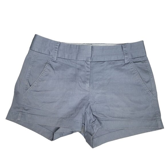 J. Crew grey chino shorts size 0 summer vacation beach cruise pool - Picture 1 of 4